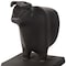Homeroots Set of Two 7" Black Fabric Bull Decorative Bookends, 2PK 392140 - alternate 7