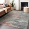 Homeroots 9' X 12' Gray And Terra Cotta Southwestern Washable Indoor Outdoor Area Rug 603549 - alternate 8