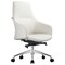 Leisuremod Celeste Office Chair in Upholstered Leather and Iron Frame with Swivel and Tilt, White CO20WL - alternate 1