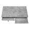 Homeroots 47" Gray and Black Wood and Metal H-Shape Computer Desk With Two Drawers 489997 - alternate 1