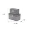 Homeroots Set of Two Gray Wooden Boxes, 2PK 399677 - alternate 5