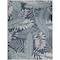 Homeroots 9' X 12' Navy Blue And Ivory Palm Leaf Indoor Outdoor Area Rug 551479 - alternate 1
