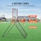 Vevor Baseball And Softball Rebounder Net 3x4.5 ft PitchBack 3-Way Trainer PDYHTW001 - alternate 5