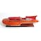 Homeroots 10" Solid Wood Hand Painted Ferrari Hydroplane Large Model Boat 401947 - alternate 7