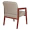 Office Star Products Cherry Finish Visitor's Chair with Couture Thimble Memory Foam Seat WD587-K054 - alternate 6