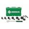 Greenlee Slug-Buster Knockout Punch Kit w/ Hex Ratchet Wrench, 1/2" - 2" Conduit Size, Up to 10 ga Mild Steel 7238SB - alternate 1