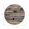 Homeroots 8' Black Gold And Brown Round Striped Washable Indoor Outdoor Area Rug 616642 - alternate 7