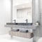 Vigo Basilica Gothic Gray Concreto Stone 23 in. L x 14 in. W x 4 in. H Rectangular Vessel Bathroom Sink VG04065 - alternate 6