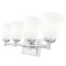 Z-Lite Oren 4-Light Vanity, 31 in W, Brushed Nickel 7004-4V-BN - alternate 8