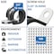 Grizzly Supply Cable Clamp, 3/4 in Bundle Dia., .59 in W, Rubber-Lined P-Clamp, 304 Stainless Steel, Black, 100PK GS-RPC5-3/4-C - alternate 10