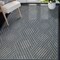 Homeroots 8' X 10' Gray and Blue Geometric Stain Resistant Indoor Outdoor Area Rug 531606 - alternate 8