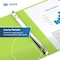 Davis Group Easyview Premium, Round Ring, Customizable, View Binder, (Lime Green, 3"), PK6 8414-24-06 - alternate 6