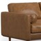 Homeroots 72" Brown Leather Sofa With Ottoman 641052 - alternate 7