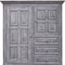 Homeroots 55" Gray Solid Wood Three Drawer Gentlemans Chest 524580 - alternate 4