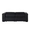 Homeroots 80in Black and Brown Leather Power Reclining Loveseat 720534 - alternate 8