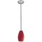 Access Lighting Champagne, Pendant, Brushed Steel Finish, Red Glass 28012-1R-BS/RED - alternate 5