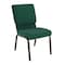 Flash Furniture 18.5"W Stacking Church Chair in Green Fabric, 4PK 4-XU-CH-60096-GN-GG - alternate 1