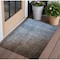 Homeroots 3' X 5' Blue and Green Ombre Washable Non Skid Indoor Outdoor Area Rug 563694 - alternate 1