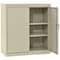 Sandusky Lee Medium Duty Welded Steel Counter-Height Storage Cabinet, 36x24x36, Putty CA21362436-07 - alternate 1