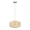 Homeroots Natural Unique Statement Rattan Ceiling Light With Natural Shades 651675 - alternate 1