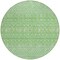 Homeroots 8' Green And Mint Green Round Tribal Washable Indoor Outdoor Area Rug 582598 - alternate 8