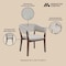 Manhattan Comfort Blake Dining Armchair in Greige, 4PK 4-DC102AR-GE - alternate 7