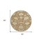 Homeroots 8' Copper Green And Ivory Round Floral Washable Indoor Outdoor Area Rug 605219 - alternate 7