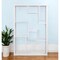Homeroots 75" White Metal Seven Tier Geometric Bookcase 486288 - alternate 4