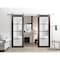 Sartodoors Sturdy Double Barn Door with Frosted Glass Planum 2132 36x84 (2* 18x84) Solid Core Modern Interior PLANUM2132DB-S-CA-36 x 84 (2* 18x84) - alternate 6