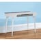 Homeroots 44" White and Gray Writing Desk With Three Drawers 543786 - alternate 9
