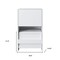 Homeroots 19" White Wood Lighted Mirrored Dresser 691698 - alternate 4
