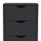 Homeroots 18" Black Five Drawer Standard Chest 524962 - alternate 7