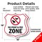 Signmission Dog Poop Shield Sign No Poop & Pee Zone, 18 inch X 18 inch, Plastic Sign, 2PK SHI-P-2PACK-18-375 - alternate 6