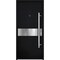 Vdomdoors Steel Door Deux 6072 Black Enamel Entry Door Painted W36xH80 Left hand Inswing DEUX6072EXD-BLK-W36 x H80-LH-I - alternate 1