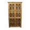 Homeroots 47in Natural Solid Wood Carved Geometric Accent Cabinet With Four Doors 489027 - alternate 1