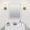 Zenna Home Bathroom Mirror 25" H X 20" W Matte White M2025WW - alternate 9