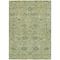 Homeroots 5' X 8' Mint Green Brown And Gray Floral Washable Indoor Outdoor Area Rug 603474 - alternate 7