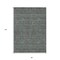 Homeroots 8' X 10' Teal Blue Beige And Taupe Floral Washable Indoor Outdoor Area Rug 582311 - alternate 5
