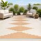 Jonathan Y Vinales Diamond Stripe Beige/Orange 5 ft. x 8 ft. Indoor/Outdoor Area Rug SMB204A-5 - alternate 1