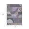 Homeroots 9' X 12' Purple Gray And Beige Geometric Washable Indoor Outdoor Area Rug 616740 - alternate 9