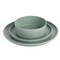 Gibson Home Canyon Crest 12 Piece Stackable Melamine Dinnerware Set in Sage 135732.12 - alternate 6