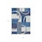 Homeroots 5' X 8' Blue And Ivory Geometric Washable Indoor Outdoor Area Rug 612570 - alternate 8