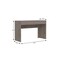 Homeroots 47" Light Gray Computer Desk With Two Drawers 403834 - alternate 2