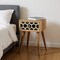 Homeroots 20" Black White And Brown Solid Wood Geometric Bone Inlay One Drawer Nightstand 651557 - alternate 15