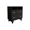 Homeroots 32" Black Wood Two Drawer Dresser 534952 - alternate 1