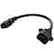 Ac Works Power Cord, IEC C14 Sheet E to IEC C13 Female, 1 ft, SJTW 16/3, 13A, Mounting Holes FC14C13-012 - alternate 1