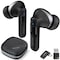Delton Wireless Earbuds with 4 ENC Microphone, Connectivity with USB Dongle Type-A &Type-C, Black T50 - alternate 1
