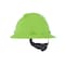 Msa Safety V-Gard Slotted Full Brim Hard Hat, Fas-Trac III Suspension, Type I, Class E, Bright Lime Green 815570 - alternate 1