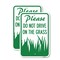 Signmission Please Do Not Drive on the Grass, 12'' X 18'' 2 Signs, Heavy Gauge Aluminum, 2PK A-1218-2PACK-23294 - alternate 1