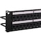 Hubbell Premise Wiring Hubbell HPJ6A48 CAT6A Jack Panel with Cobra-Lock Termination, 48-Port, Black HPJ6A48 - alternate 2
